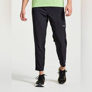 New Saucony Men's Boston Woven Pant Black size XXL
